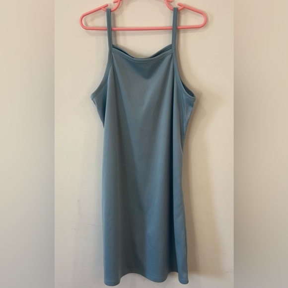 Knitworks Girls Blue Daisy Mesh Overlay Layered Slip Dress 2-Piece Set Size 10 - Picture 3 of 5